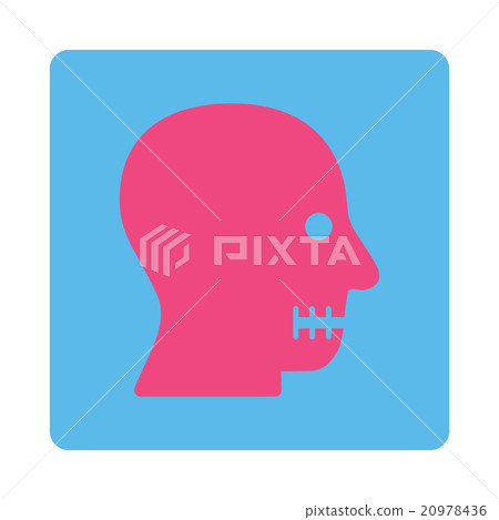 Sewn Mouth Rounded Square Button 20978436