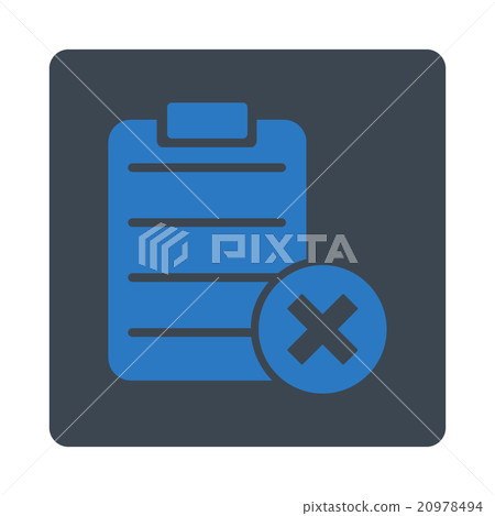 Reject Sheet Rounded Square Button Reject Sheet Rounded Square Button 20978494