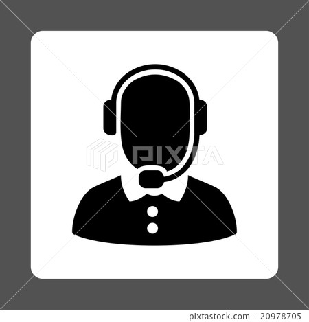 Call Center Manager Rounded Square Button Call Center Manager Rounded Square Button 20978705