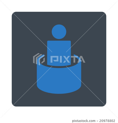 Patient Isolation Rounded Square Button Patient Isolation Rounded Square Button 20978802