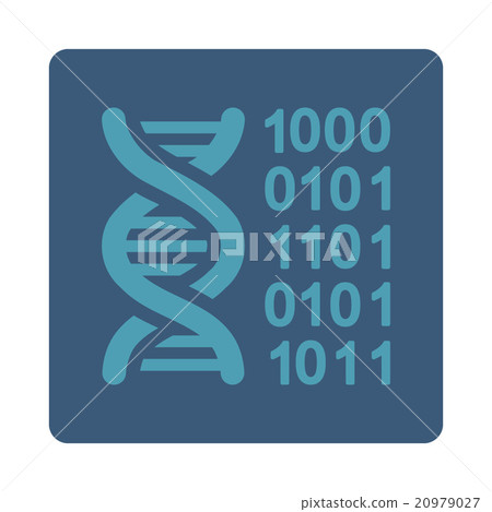DNA Code Rounded Square Button DNA Code Rounded Square Button 20979027