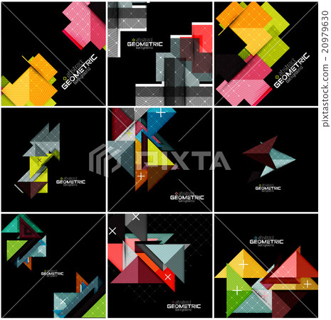 Vector geometrical banner set Vector geometrical banner set 20979630