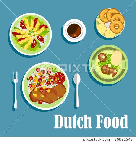 National dutch cuisine dishes and desserts 20981542