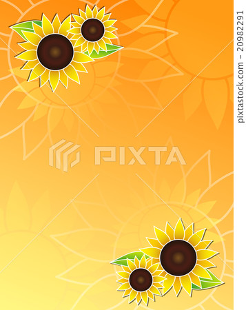 向日葵和太陽 向日葵和太陽 20982291
