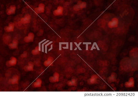 Dark red heart bokeh abstract valentine background Dark red heart bokeh abstract valentine background 20982420