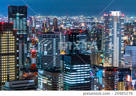 大阪市中心夜視圖 大阪市中心夜視圖 20985276