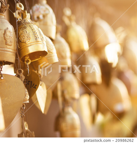 Buddhist bells with wishes 20986262