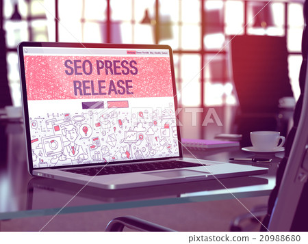 Seo Press Release on Laptop in Modern Workplace Seo Press Release on Laptop in Modern Workplace 20988680