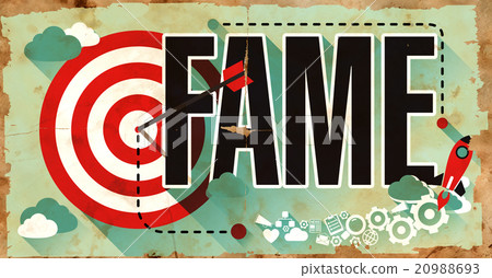 Fame on Grunge Poster. 20988693