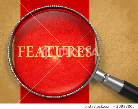 Features Concept through Magnifier. 20988805