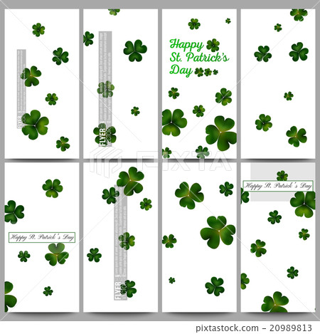 Set of modern flyers. St Patricks day vector Set of modern flyers. St Patricks day vector 20989813