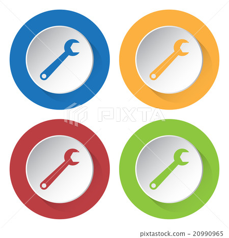 set of four icons - spanner 20990965