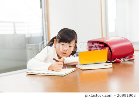 在家學習的小學女孩 20991908