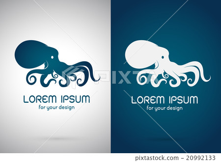 Vector image of an octopus design  20992133