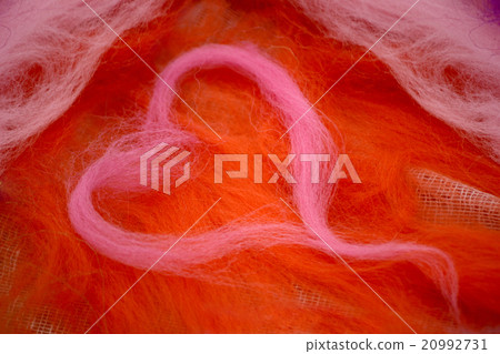 heart made of wool heart made of wool 20992731