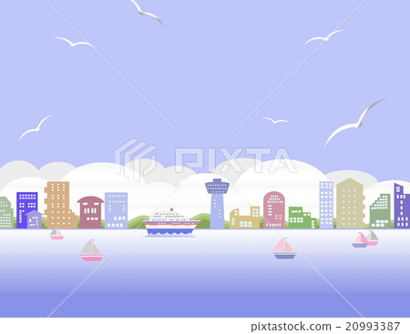 Seaside town 20993387