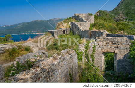 Medieval fortress Tvrdava Mogren ruins 20994367