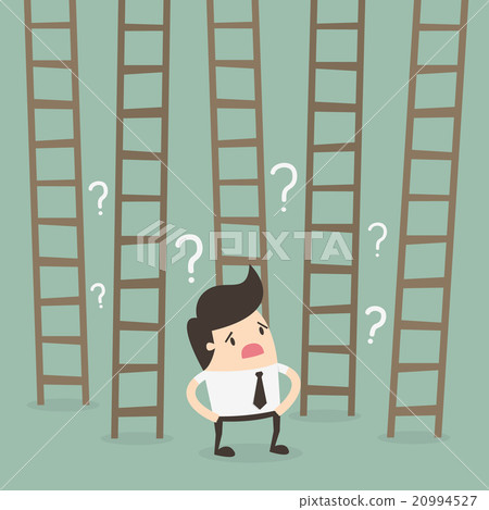 Ladder to success. Business choices concept. Ladder to success. Business choices concept. 20994527