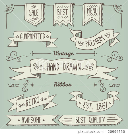 Hand Drawn Scroll Elements and Page Decoration Hand Drawn Scroll Elements and Page Decoration 20994530