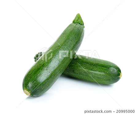 Zuchini isolated on the white background Zuchini isolated on the white background 20995000
