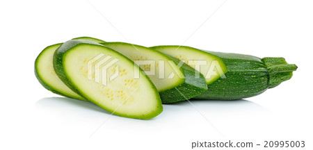 Zuchini isolated on the white background Zuchini isolated on the white background 20995003