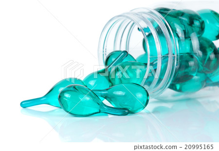 Hair serum capsule isolated on white background Hair serum capsule isolated on white background 20995165