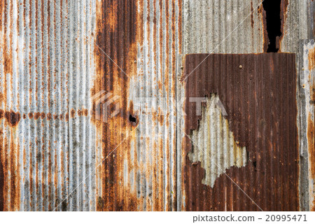 Old rusty zinc plat 20995471