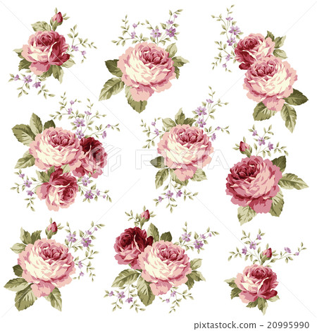 Rococo-style rose - Stock Illustration [20995990] - PIXTA