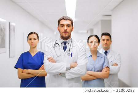 group of medics or doctors at hospital group of medics or doctors at hospital 21000282