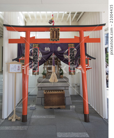 银座 东京中央区 的歌舞伎稻荷神社 图库照片