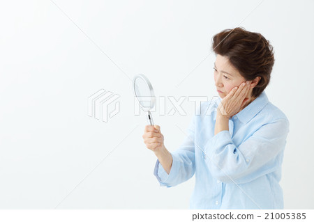 皮膚護理·鏡子·女性 皮膚護理·鏡子·女性 21005385