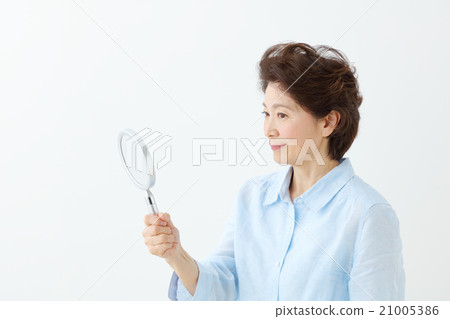 皮膚護理·鏡子·女性 皮膚護理·鏡子·女性 21005386