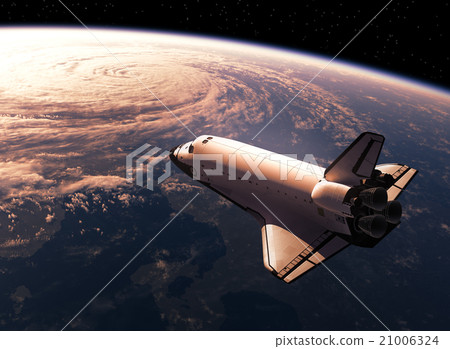 Space Shuttle Orbiting Earth 21006324