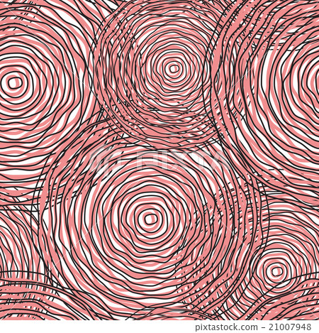 Pink circle abstract seamless pattern. Vector 21007948
