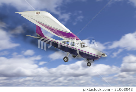 Cessna 172 With Smoke Coming From The Engine Heading Down 21008048