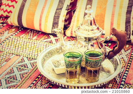 Hot tea with Morocco style 21010860