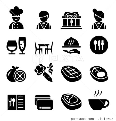 Restaurant icon Restaurant icon 21012602
