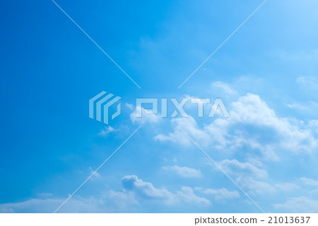 Sky Clouds Blue Sky White Clouds Synthetic Background Materials Photo Material Copy Space Character Space 21013637