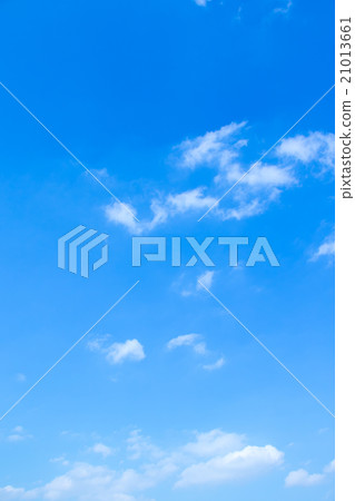 天空覆蓋藍天白色雲彩綜合性背景材料照片材料拷貝空間字符空間 21013661