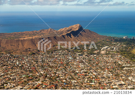Hawaii (Diamond Head aerial photograph) 21013834