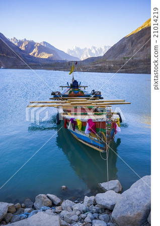 Attabad Lake in Northern area of Pakistan 21014219