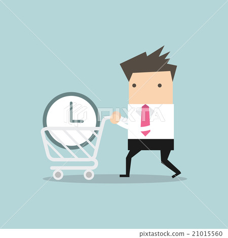 Businessman buy time concept vector 21015560