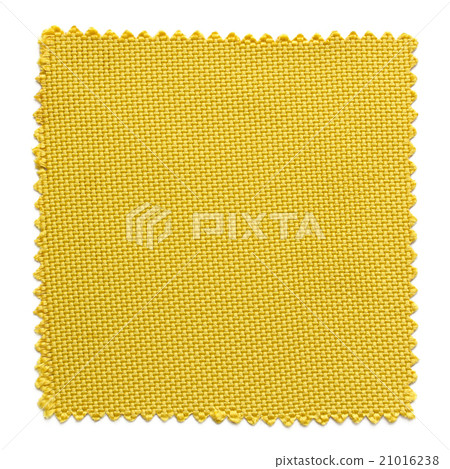 yellow fabric swatch samples isolated on white 21016238