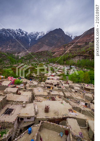 beautiful Landscape of Hunza Valley in Autumn  21018987