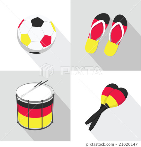 Germany Soccer football icons flat style Germany Soccer football icons flat style 21020147