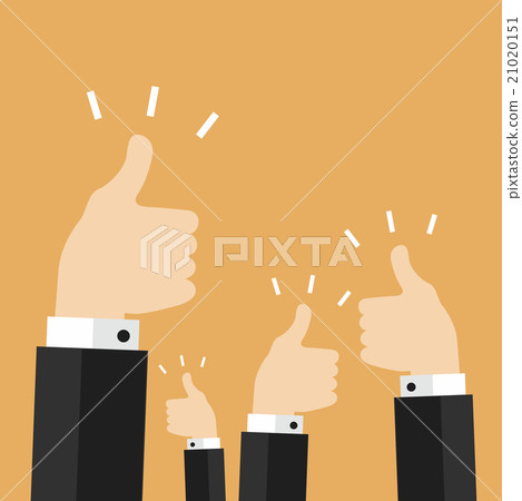 Many thumbs thumbs up vector Many thumbs thumbs up vector 21020151