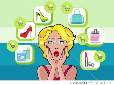 Woman Speech Bubble Sale Design Flat 21021287