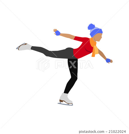 People Skating Flat Style Design 21022024