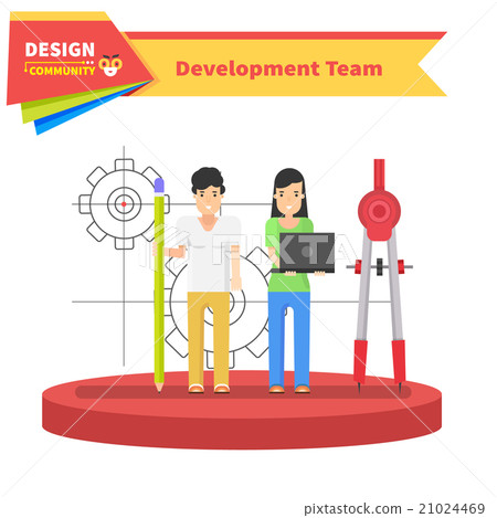 Development Team People Design Flat 21024469