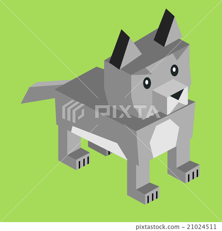 Wild Animal Wolf Isometric 3d Design Wild Animal Wolf Isometric 3d Design 21024511